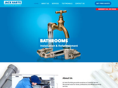 Jack Harte Plumbing & Heating website